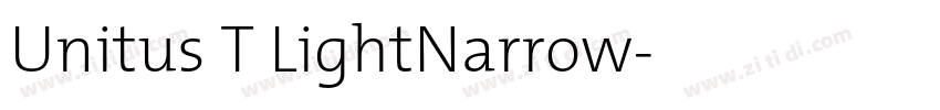Unitus T LightNarrow字体转换